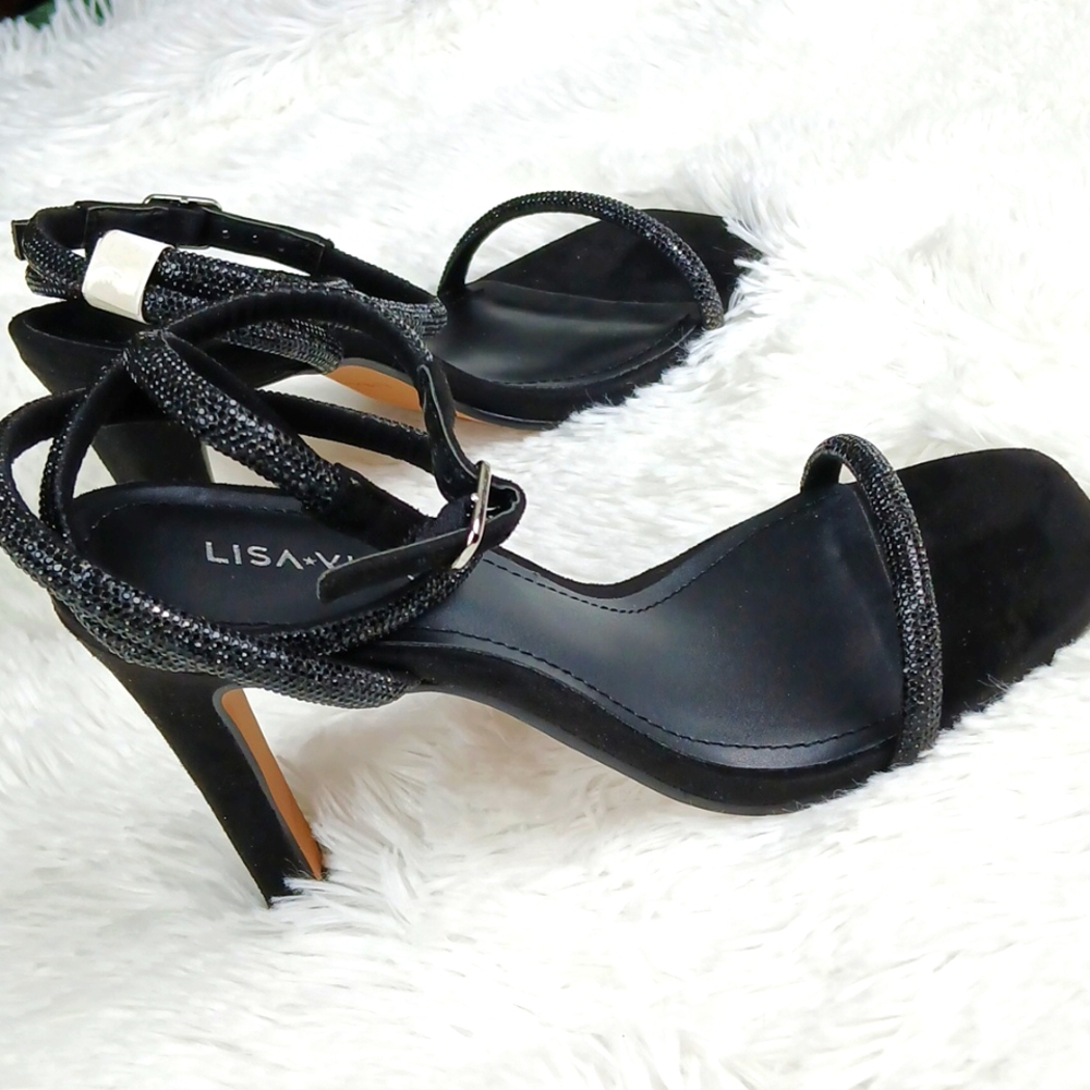 Lisa Vicky Angelic Rhinestone Ankle Strap Sandal